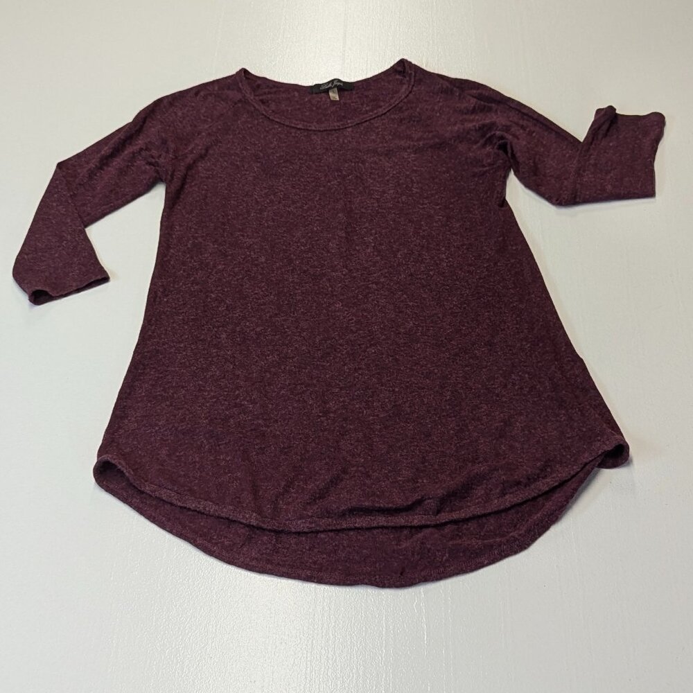 Laila Jayde Heathered Maroon Tunic Size Small